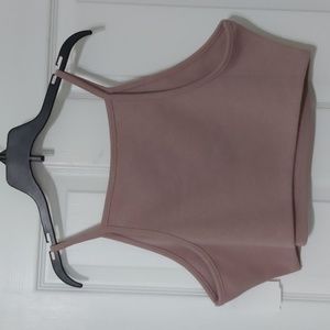 Grey Lab Square Neck Crop Tank Top (NWOT)